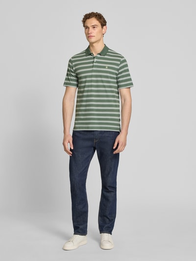 JACK & JONES Premium Regular Fit Poloshirt mit Logo-Stitching Modell 'Adam' Khaki 1