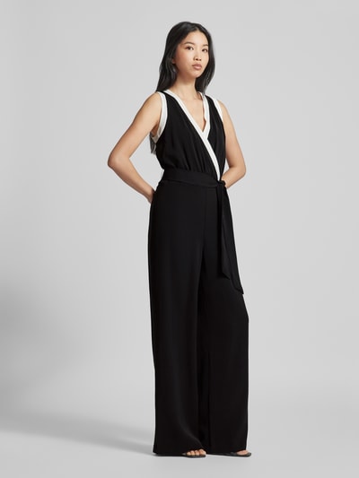 DKNY Jumpsuit mit Bindegürtel Black 1