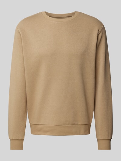 Jack & Jones Sweatshirt mit Rundhalsausschnitt Modell 'BRADLEY' Beige 1