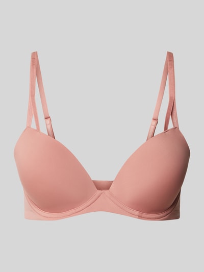 Calvin Klein Underwear Beha met cups en haakjessluiting, model 'Demi' Mauve - 1