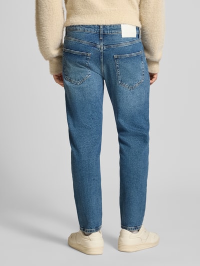 Only & Sons Tapered fit jeans van katoenmix, model 'YOKE' Jeansblauw - 5