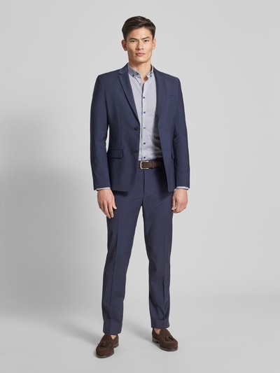 OLYMP No. Six Super slim fit zakelijk overhemd met button-downkraag Blauw - 1