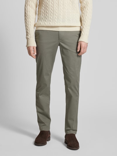 Tommy Hilfiger Straight Leg Chino mit Strukturmuster Modell 'DENTON' Silber 4