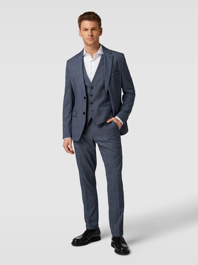 MCNEAL Spodnie do garnituru ze wzorem w kratę glencheck model ‘Steve’ Niebieski 1