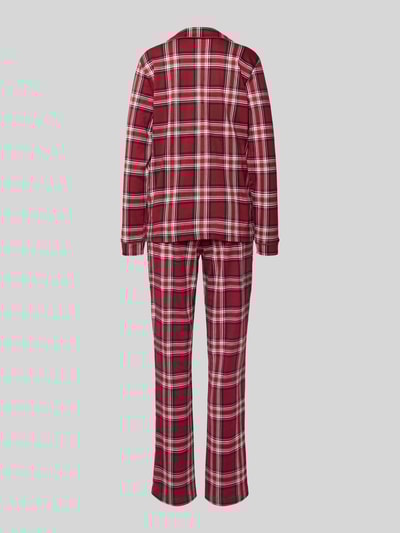 LASCANA Pyjama mit Reverskragen Rot 3