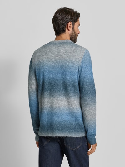 Samsøe Samsøe Slim Fit Pullover mit Woll-Alpaka-Anteil in Strick-Optik Hellblau 5