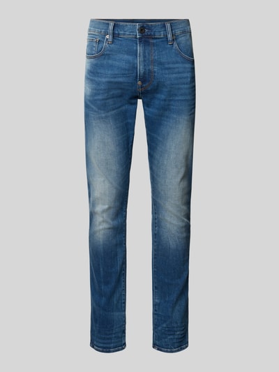 Produktfoto, Slim Fit Jeans im 5-Pocket-Design Modell 'REVEND' von G-Star Raw, blaue Denim-Optik, Baumwoll-Mix mit Stretch-Anteil, Skinny-Fit