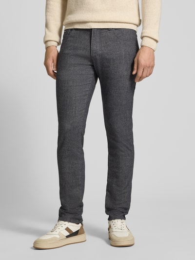 bugatti Regular Fit Hose aus Baumwoll-Mix mit Viskose-Anteil Modell 'Cordoba' Dunkelblau 4