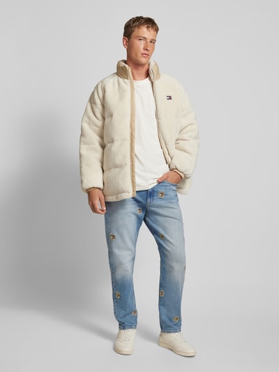 Tommy Jeans Relaxed tapered fit jeans met labelstitching, model 'ISAAC' Blauw - 1