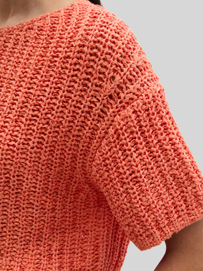 Marc O'Polo Relaxed Fit Pullover aus Baumwoll-Mix Orange 3