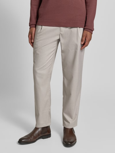 MCNEAL Stoffen broek met elastische band Hazelnoot - 4