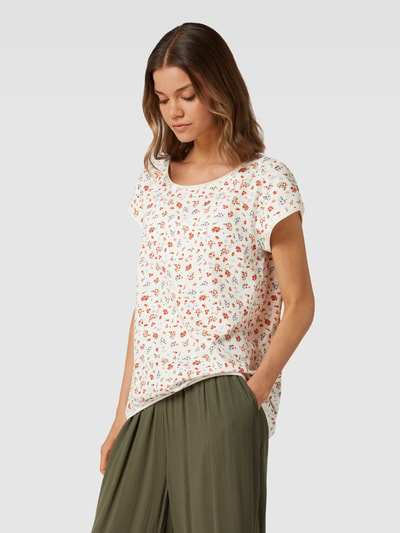 Esprit T-shirt met gebloemd motief Offwhite - 4