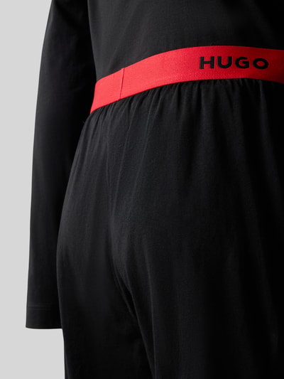 HUGO Regular fit pyjama van katoenmix  Zwart - 2