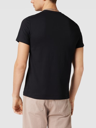 Fred Perry T-Shirt mit Logo-Print Modell 'Laurel' Schwarz 5