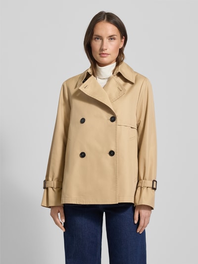 Weekend Max Mara Cropped Trenchcoat aus Baumwoll-Mix Beige 4