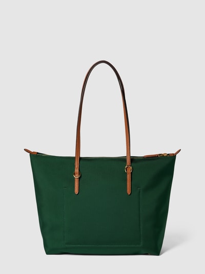 Lauren Ralph Lauren Tote Bag mit Label-Detail Modell 'KEATON' Dunkelgrün 5