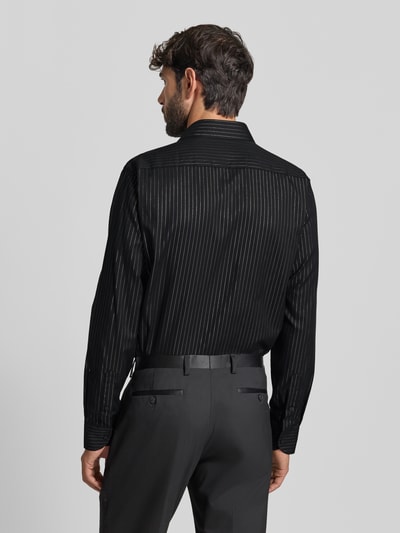 ETERNA Koszula biznesowa o kroju slim fit z kołnierzykiem typu kent Czarny 5