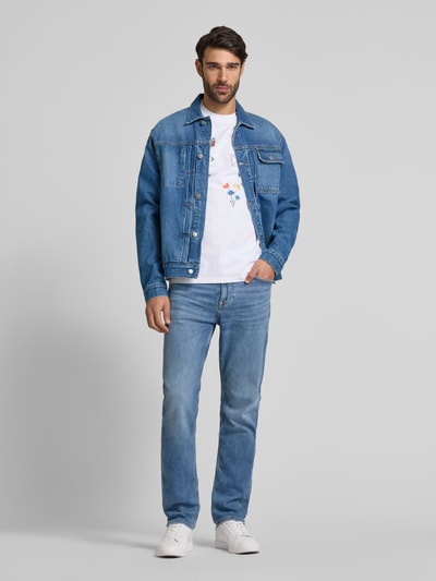 Forét Jeansjacke mit Leistentaschen Modell 'HAZY' Jeansblau 1