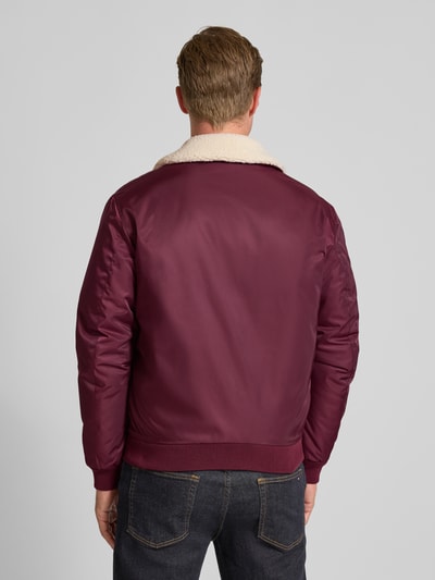 MCNEAL Regular Fit Jacke mit Umlegekragen Bordeaux 5