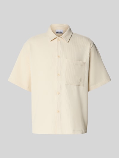 REVIEW Koszula casualowa z listwą guzikową Écru 2