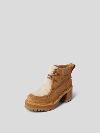 See by Chloé Stiefeletten aus Kalbvelours Camel 2