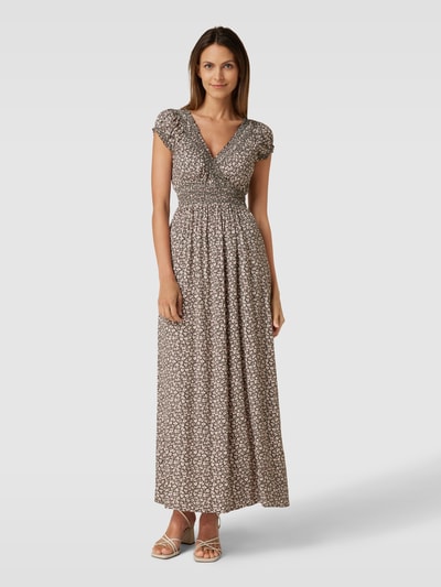 Apricot Maxikleid mit Allover-Muster Khaki 4