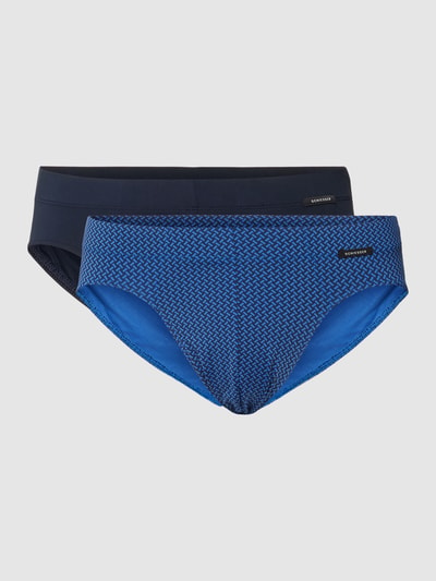 Schiesser Slip mit elastischem Bund im 2er-Pack Blau 2