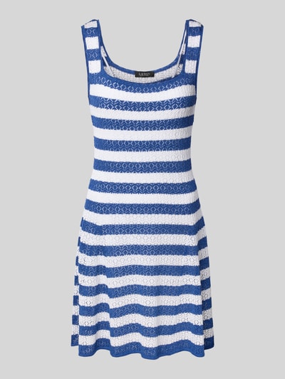 Lauren Ralph Lauren Minikleid mit Karree-Ausschnitt Modell 'KARICE' Hellblau Melange 2