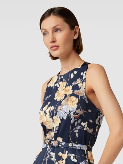 Lauren Ralph Lauren Cocktailkleid mit Rundhalsausschnitt Modell 'ALSHIARA' Marine 3