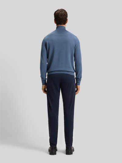 BOSS Orange Regular Fit Troyer aus Baumwoll-Kaschmir-Mix Modell 'KANOBIX_S' Rauchblau 5