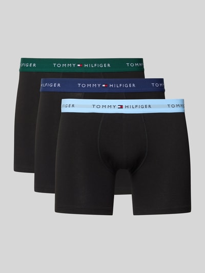 Tommy Hilfiger Slim Fit Trunks aus Baumwoll-Mix im 3er-Pack Dunkelgruen 1