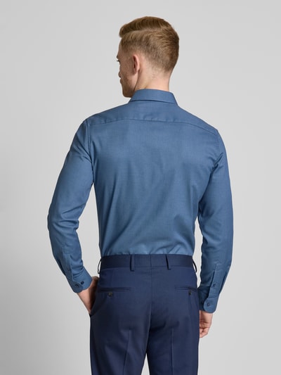 Eterna Slim Fit Business-Hemd mit Kentkragen Blau 5