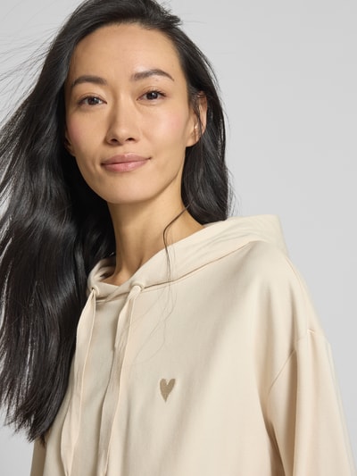 s.Oliver RED LABEL Relaxed fit hoodie van katoenmix Beige - 3