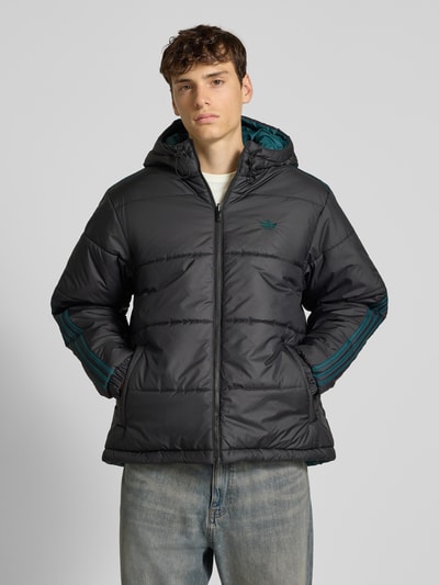 adidas Originals Aan twee kanten draagbaar gewatteerd jack Zwart - 4