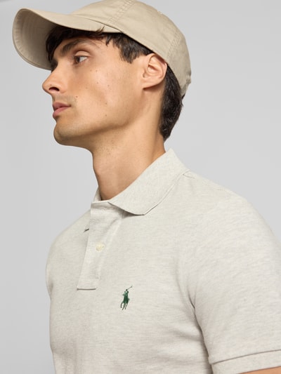 Polo Ralph Lauren Poloshirt met labelstitching Lichtgrijs - 3