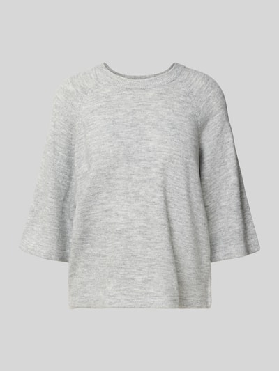 Soyaconcept Strickpullover mit 1/2-Arm Modell 'ORLEAN' Hellgrau Melange 2