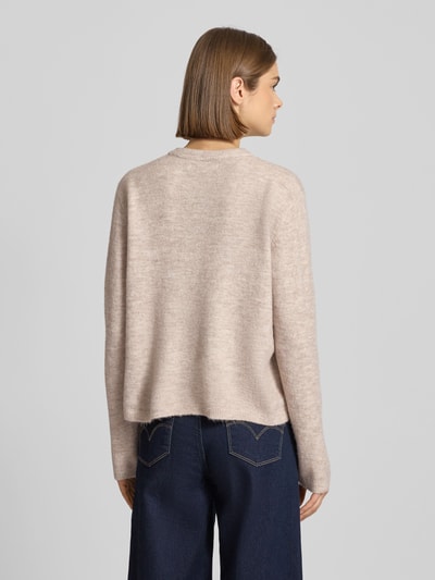 Only Loose fit gebreid jack met knoopsluiting, model 'SIMONI' Offwhite - 5