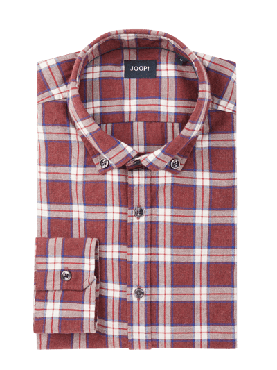 JOOP! Collection Regular Fit Flanellhemd aus Baumwolle Modell 'Felin' Bordeaux 6