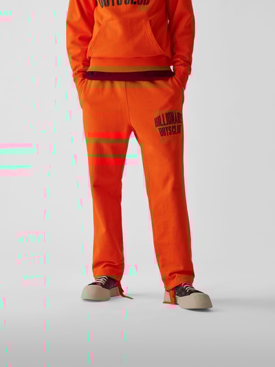Billionaire Boys Club Sweathose mit Label-Print Orange 4