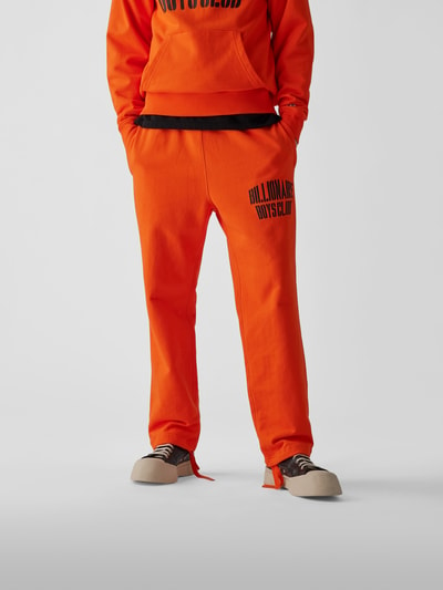 Billionaire Boys Club Sweathose mit Label-Print Orange 4