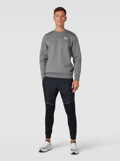 Under Armour Sweatshirt met labelprint, model 'Essential' Middengrijs - 1