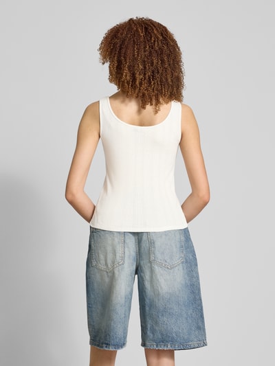 Pieces Regular Fit Tank Top aus Baumwoll-Mix Modell 'FIA' Weiss 5