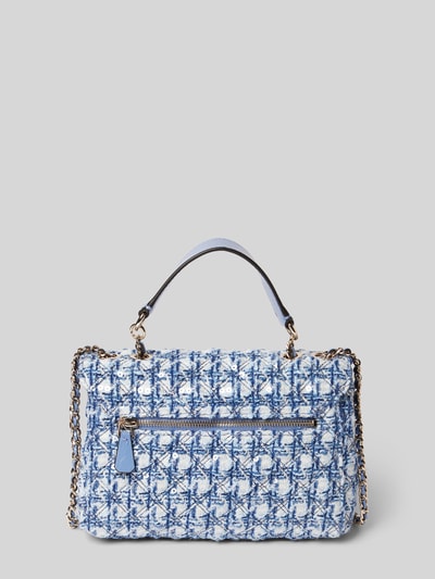 Guess Handtas met labelapplicatie, model 'GIULLY' Blauw - 4