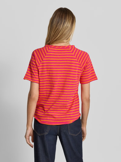 Smith and Soul T-Shirt mit Rundhalsausschnitt und Rollsaum Orange 5