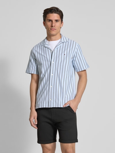 Tommy Hilfiger Regular fit vrijetijdsoverhemd met strepen Lichtblauw - 4