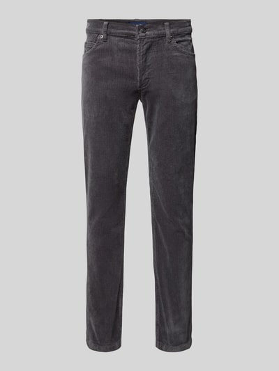 Christian Berg Men Corduroy broek in 5-pocketmodel Donkergrijs - 2