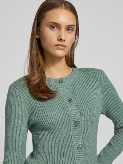 Only Kurtka z dzianiny o kroju regular fit z mieszanki wiskozy model ‘KATIA’ Zielony 3