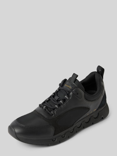 Geox Ledersneaker mit Zugschlaufen Modell 'SPHERICA' Black 1