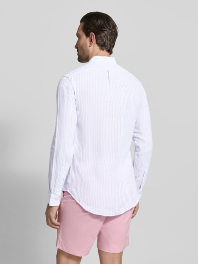 Polo Ralph Lauren Slim fit vrijetijdsoverhemd van puur linnen Bleu - 5