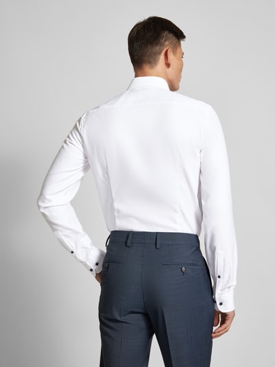 Jake*s Slim fit zakelijk overhemd met kentkraag Wit - 5